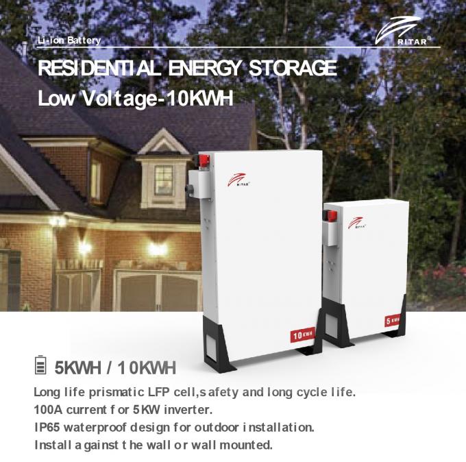 Batería de litio de baja tensión 60-280AH 48v 200ah Para el sistema solar e híbrido Almacenamiento de energía en el hogar 6