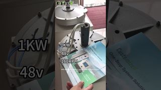 Video comparativo de 1KW#GREEF #greenenergy #renewableenergy #cleanenergy #axialfluxcorelessgenerator