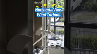 turbina de viento horizontal del eje