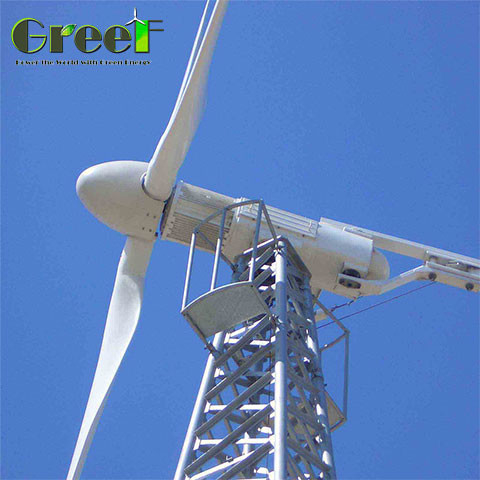 Turbina eólica horizontal con potencia nominal de 5-30kW y velocidad de corte de 2.5 m/s
