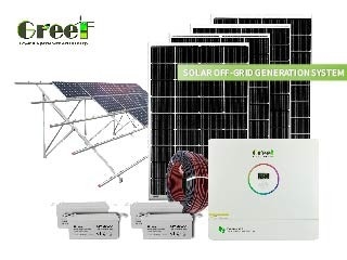 48-240V Voltado de salida Sistema solar con fiabilidad de la batería de gel