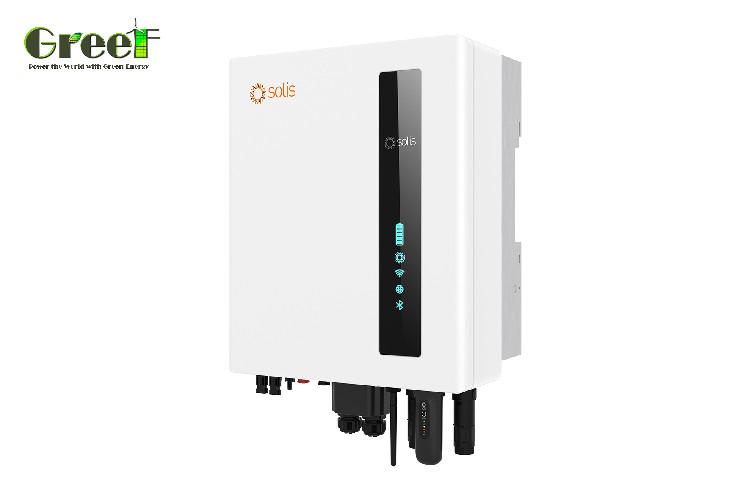 Inversor de red con 95% de eficiencia para frecuencias de 50/60Hz y rango de temperatura -25°C a 60°C