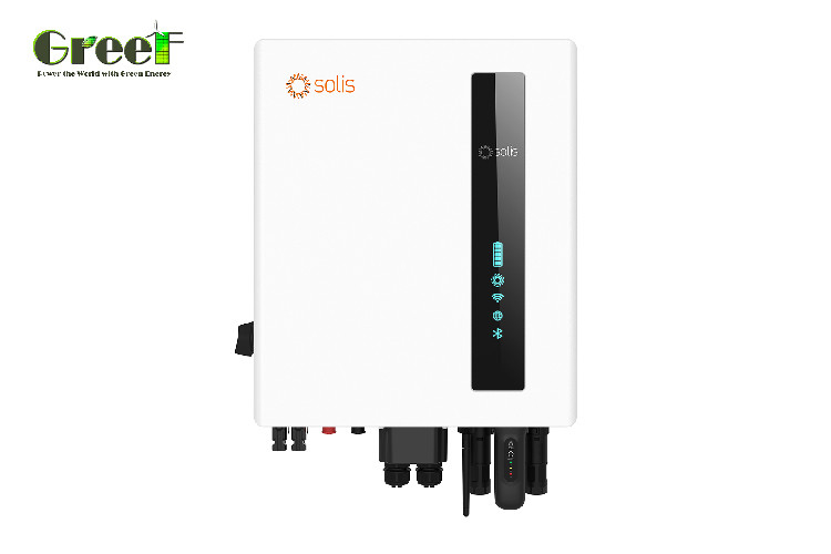 Inversor de red con 95% de eficiencia para frecuencias de 50/60Hz y rango de temperatura -25°C a 60°C