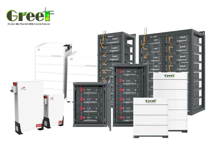 Múltiples modelos ON/OFF GRID TIED Sistema de respuesta rápida 60-280AH Batería de litio