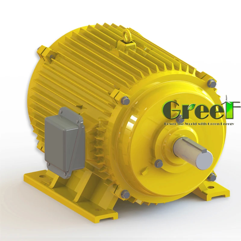 Generador de electricidad de baja velocidad alternador de imán permanente de baja rpm Frecuencia nominal 50Hz/60Hz