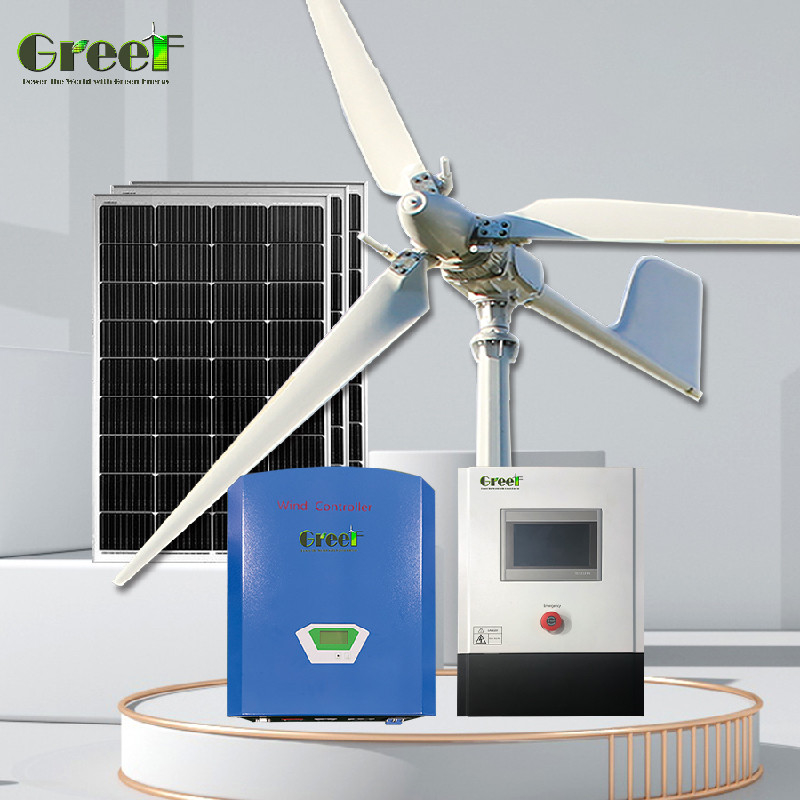 Turbina eólica de control de paso de 5kw 10kw SWT con batería LiFePO4 para sistemas de energía ecológicos