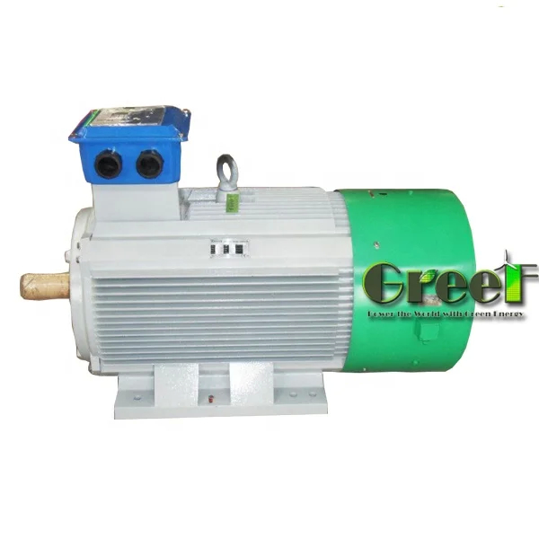 Método de refrigeración por aire de 20 rpm-3000 rpm Generador de imán permanente de 3 fases Generación de electricidad a baja velocidad