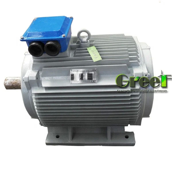 Alternador con imán permanente de energía libre de 10 kW de potencia nominal para las necesidades de generación de electricidad