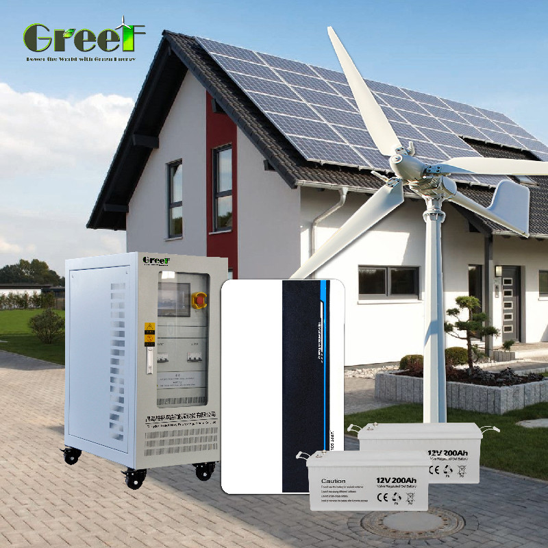 5kW de potencia de carga Sistema de energía solar pequeña fuera de la red con controlador de carga PWM incluido