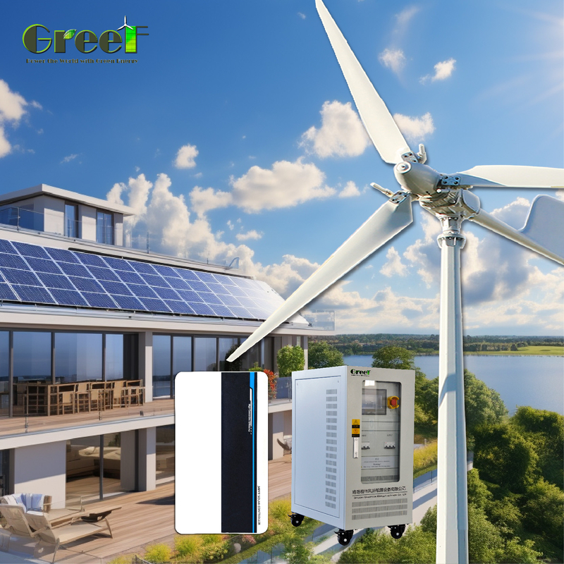 5kW de potencia de carga Sistema de energía solar pequeña fuera de la red con controlador de carga PWM incluido