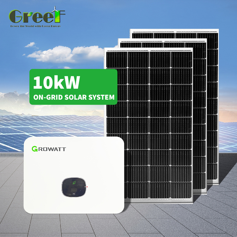 Monitoreo en tiempo real Sistema de paneles solares 1kW-100kW Capacidad Panel monocristalino