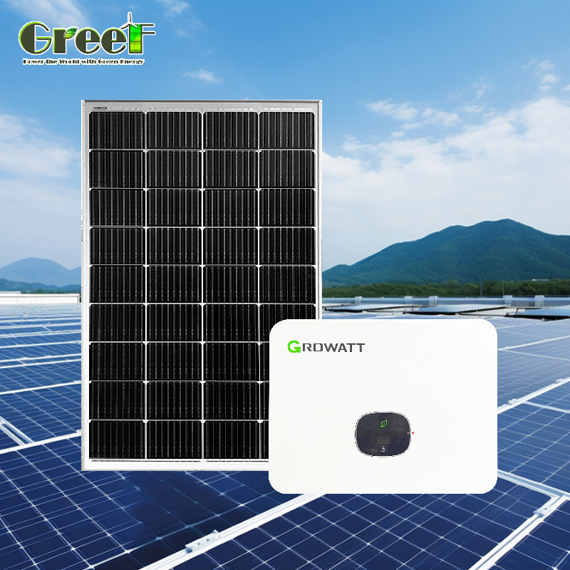 Pantalla LCD Sistema solar fotovoltaico de 5kW Sistema solar híbrido de carga de 5000W con control remoto