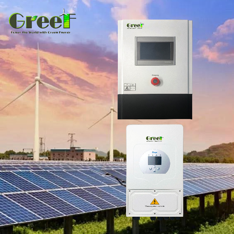 Turbina eólica de 3kw 5kw 10kw con controlador de red con inversor para sistema híbrido