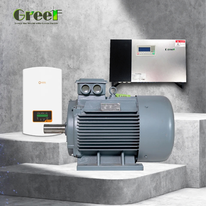 Generador de imanes permanentes de 10kW Voltado nominal personalizado 20rpm-3000rpm Rotado para uso doméstico