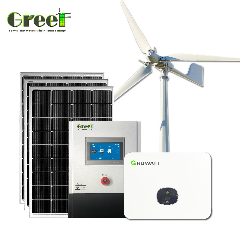 Generador solar de onda senoidal pura eficiente generador solar híbrido con una tasa de conversión del 98%