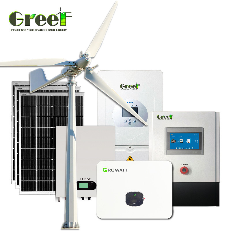 Generador de energía solar y eólica híbrido de onda seno pura LCD con voltaje de salida de 110v y 220v
