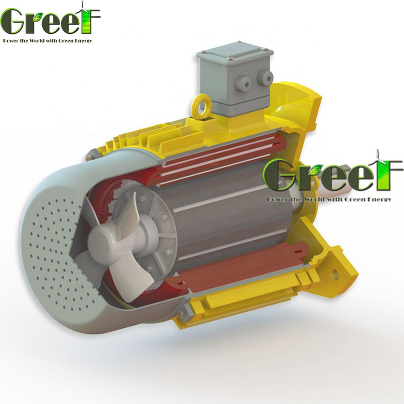 Generador de imán permanente de color con 3 fases y energía verde sin combustible