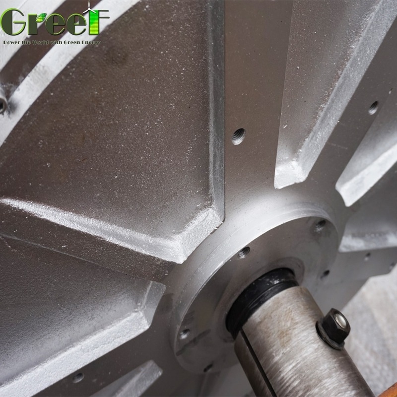Par de arranque del generador de imanes permanentes sin núcleo de turbina de vapor 0.03 N/M Velocidad nominal 100RPM-600RPM Frecuencia 50/60Hz