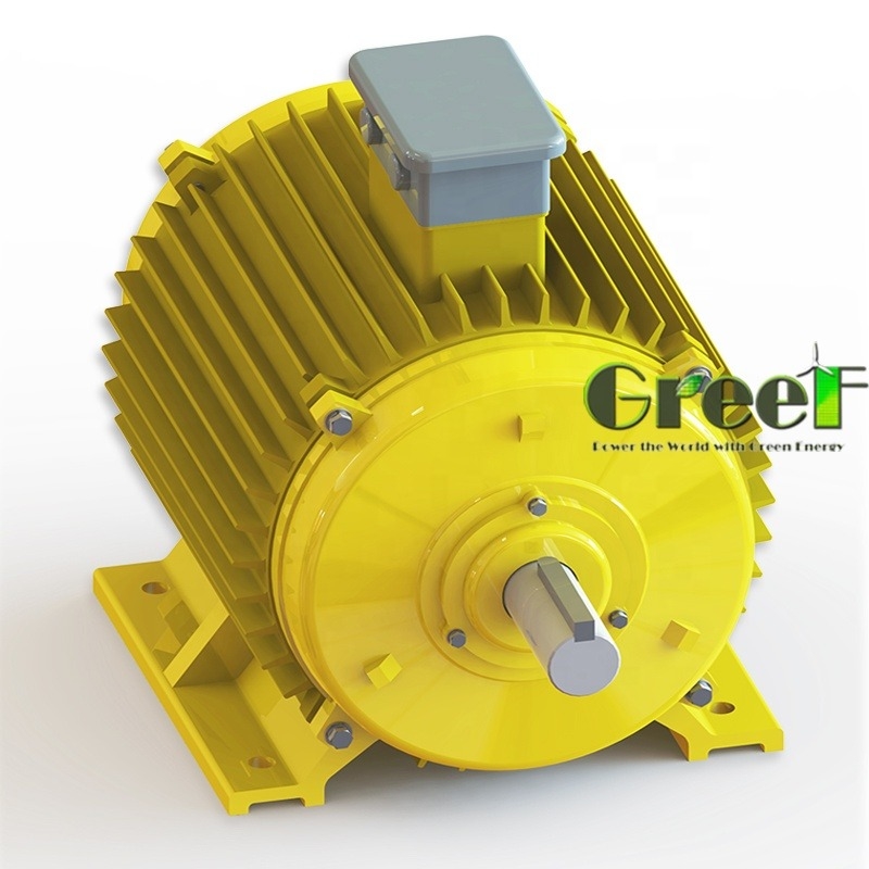 IP54 Estator de cobre de baja velocidad Generador síncrono de imán permanente para aplicaciones de maquinaria industrial de trabajo pesado