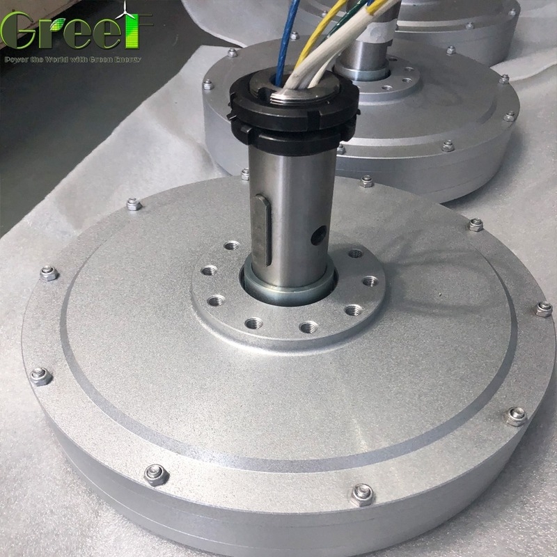 5kw Baja RPM Baja velocidad de rotación Rotor interno Rotor externo Generador de imán permanente Alternador para uso doméstico de turbinas eólicas