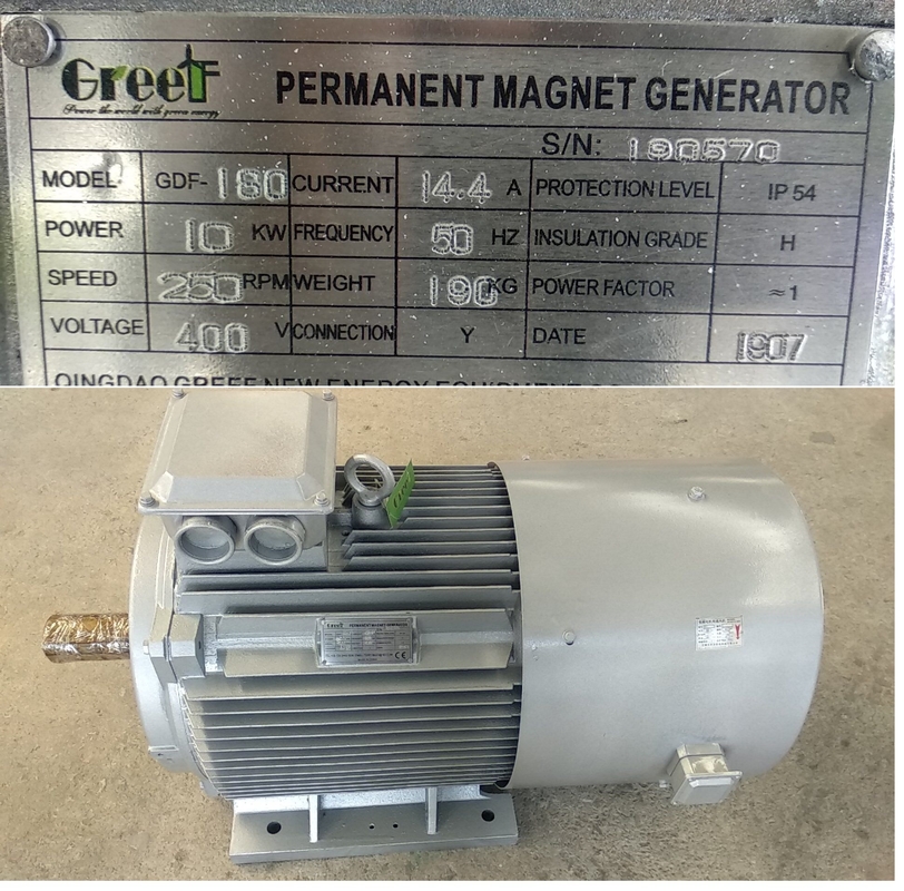 Generador de partículas de baja velocidad de 3 fases 220V 380V para aerogeneradores 50KW 200KW