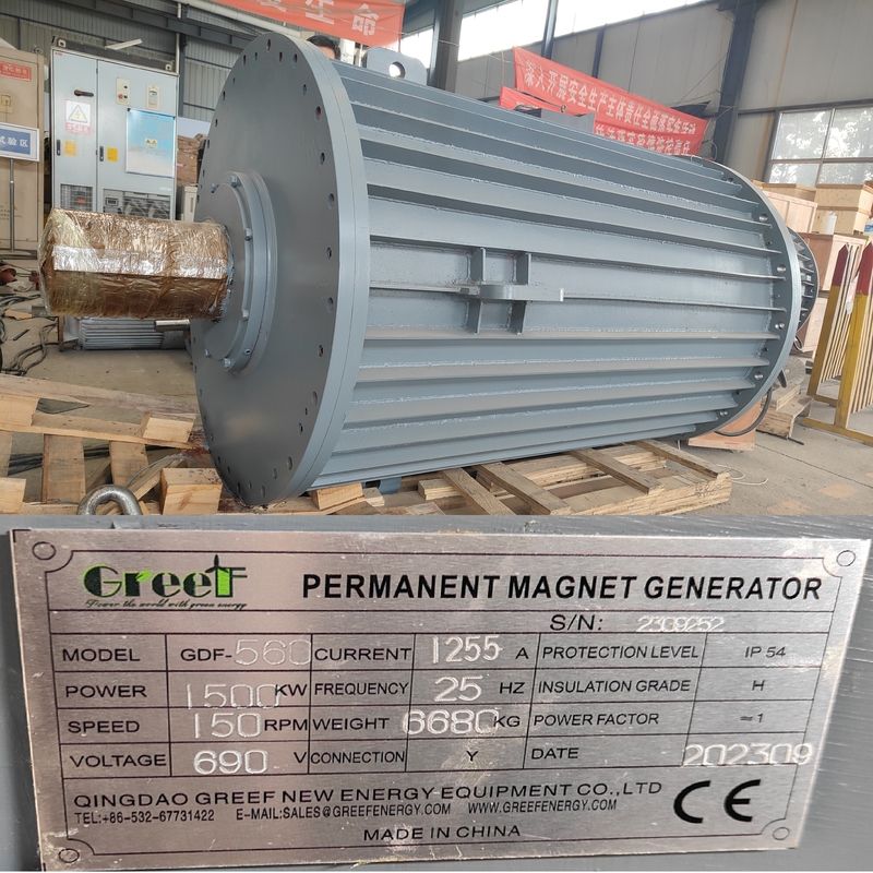 Generador de partículas de baja velocidad de 3 fases 220V 380V para aerogeneradores 50KW 200KW