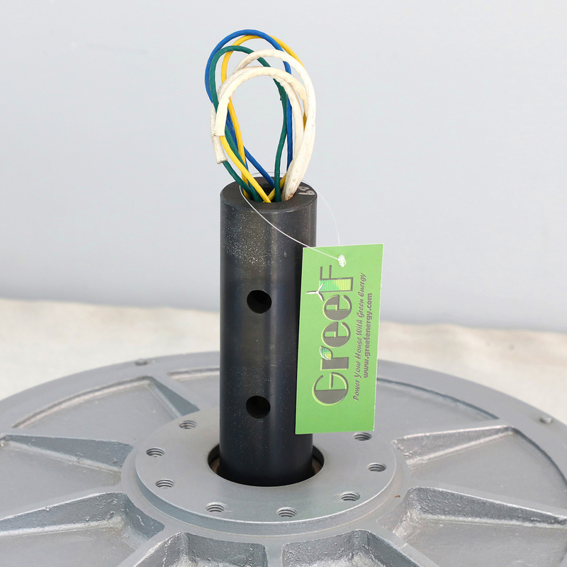 generador de imán permanente del disco de 2kw Coreless producción eléctrica de 3 fases