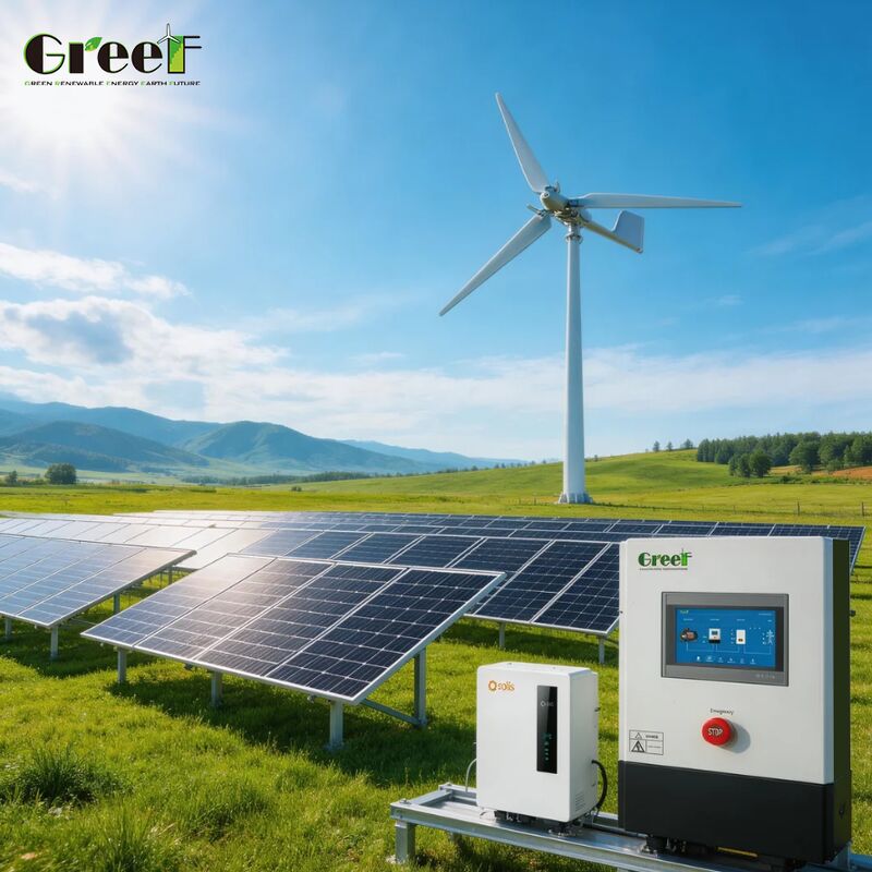 Controlador MPPT de 95% de eficiencia para sistema solar híbrido con interfaces RS485/CAN/USB para energía renovable