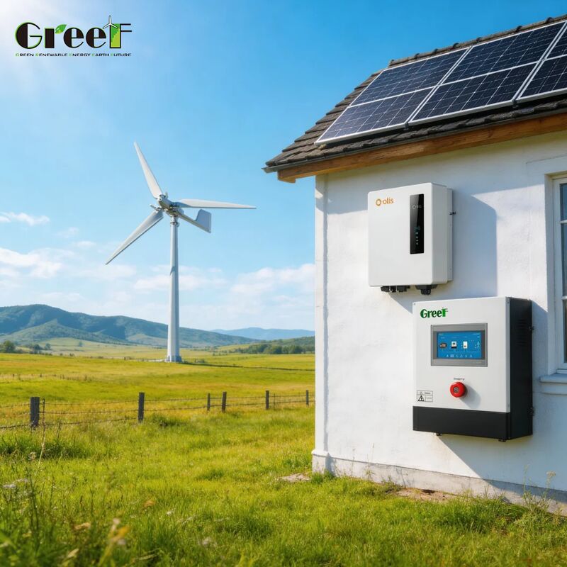 Sistema solar híbrido con altitud operativa de 4000 m y 95% de eficiencia, Generador solar eólico híbrido para aplicaciones conectadas a la red y aisladas