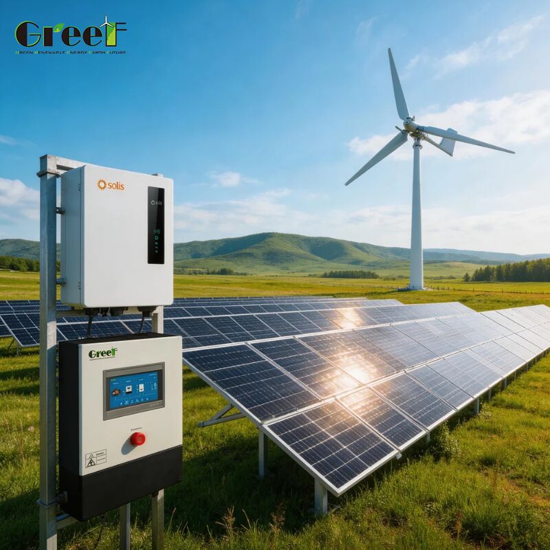 Sistema Solar Híbrido con 95% de Eficiencia, Controlador MPPT y Altitud de Operación de 4000m para Uso Doméstico y Comercial