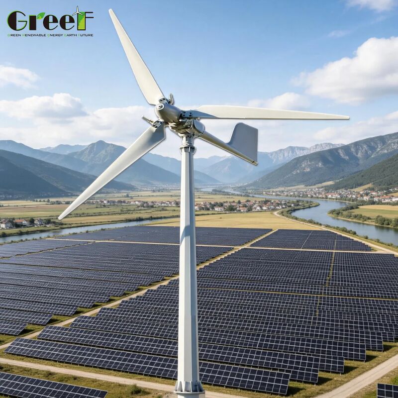 Sistema híbrido eólico solar de tipo batería Lifepo4 certificado por la IEC con temperatura de funcionamiento de menos 25 a 60 °C