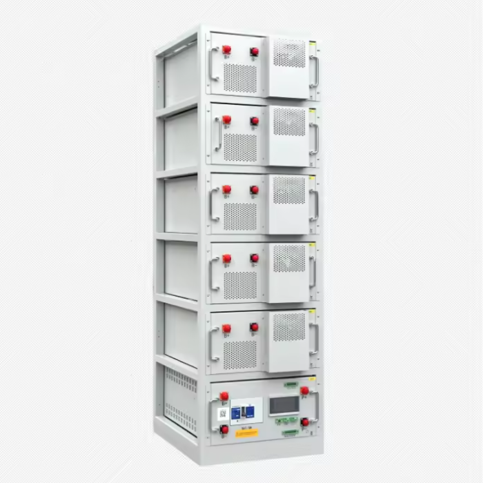96-768V de tensión del sistema Batería de litio de alto voltaje con 6000 tiempos de ciclo y protección BMS inteligente para el almacenamiento de energía industrial