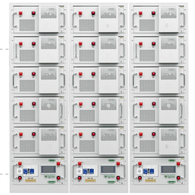 Batería LiFePO4 de tamaño personalizado con 6000 tiempos de ciclo y BMS inteligente para almacenamiento de energía de alto voltaje