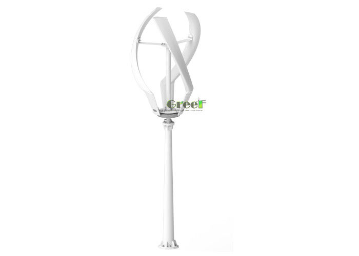 3 turbinas eólicas de eje vertical con palas de FRP ≤20db Nivel de ruido Velocidad de viento segura 50 m/s