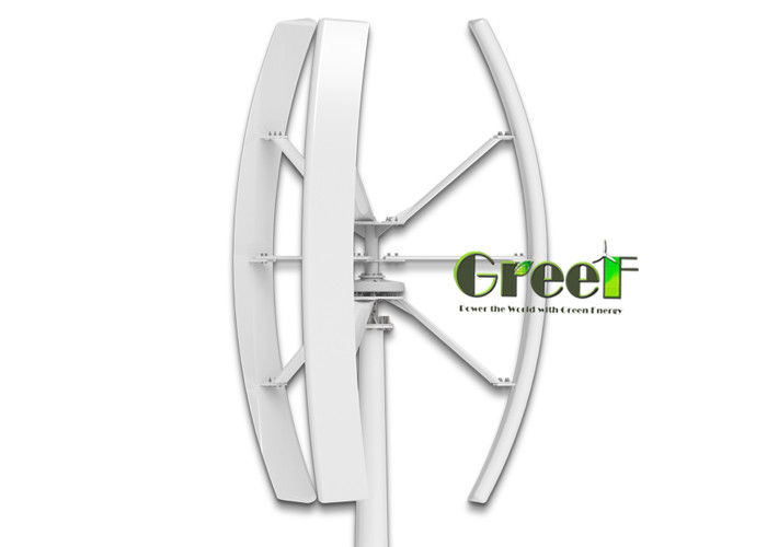Aerogenerador de eje vertical con material Nd-Fe-B, con 3 palas de FRP y nivel de ruido ≤20db