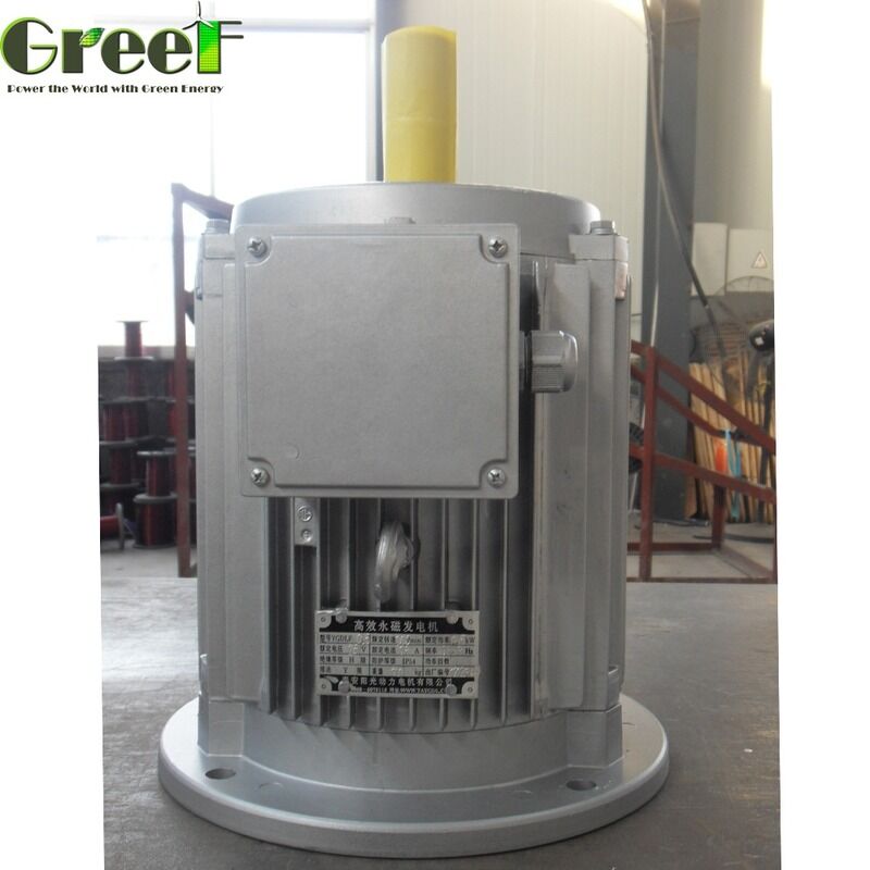 Motor de imán permanente IP54 con ventilador con núcleo de hierro y chapa de acero al silicio laminada en frío y refrigeración automática por agua para rendimiento industrial