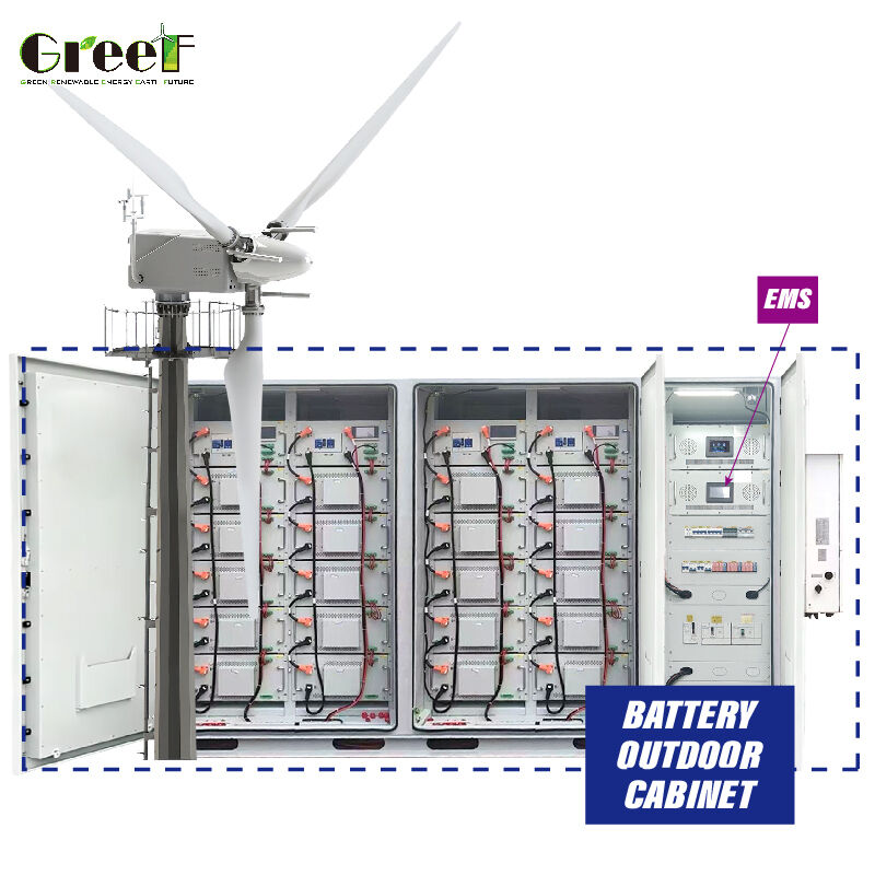 Sistema Solar Híbrido y Sistema Híbrido Solar Eólico con Capacidad de 100 a 3000kW, Batería de Litio LiFePO4 y Modo Híbrido para Uso Industrial