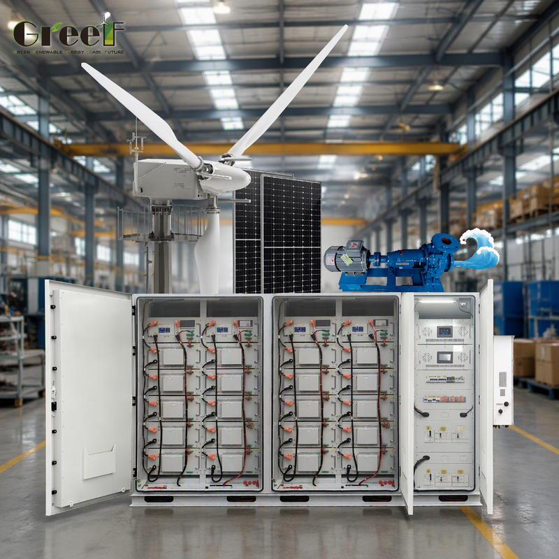 Sistema Híbrido Solar Personalizado con Batería de Litio LiFePO4 y Controlador de Seguimiento Eólico