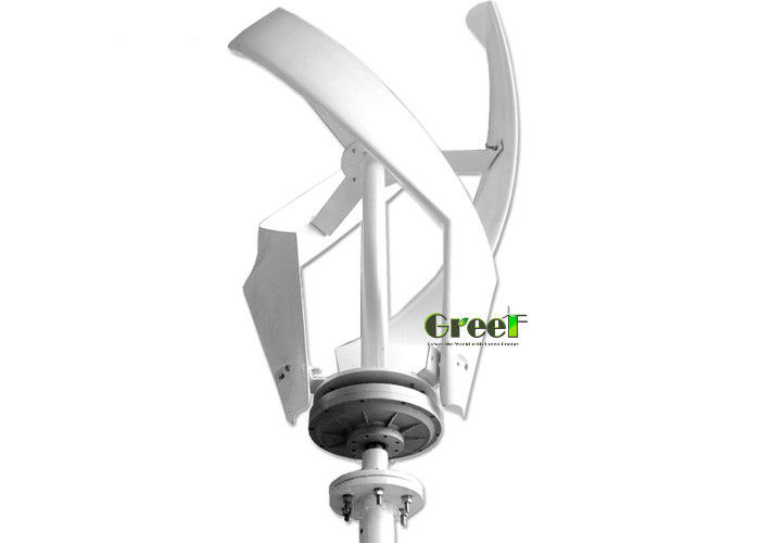 3 turbinas eólicas de eje vertical con palas de FRP ≤20db Nivel de ruido Velocidad de viento segura 50 m/s