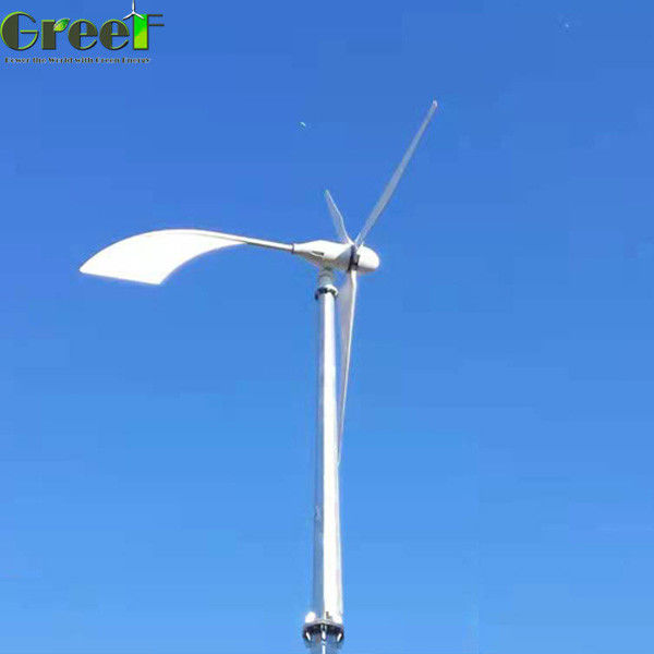 Sistema eléctrico trifásico de la turbina de viento de AXIS horizontal atado a la rejilla de la energía alternativa 1KW