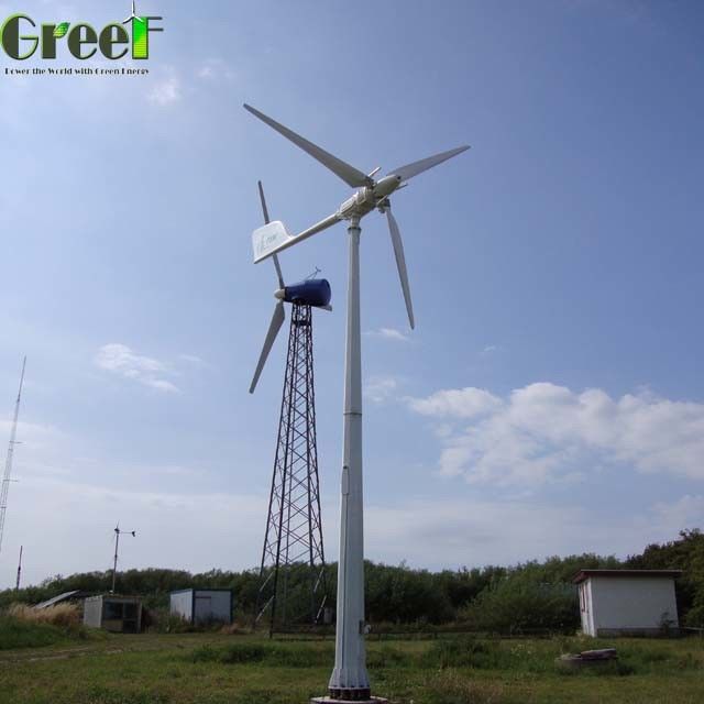 Turbina eólica de control de paso de 5kw 10kw SWT con batería LiFePO4 para sistemas de energía ecológicos