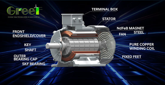Generador de imanes permanentes de bajas RPM personalizado 5kw 10kw 50kw 200kw con 3 años de garantía